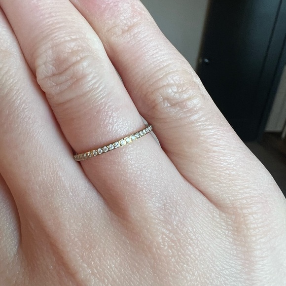 Electric Picks dainty ring and pair of dangly earrings - Picture 7 of 7